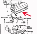 Valve cover gasket for engine HC from 06-2000